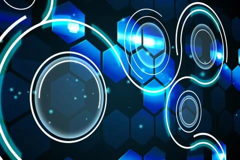 Futuristic technology interface Stock Illustration