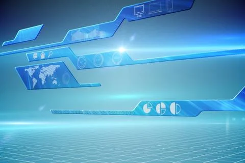 Futuristic technology interface Illustrazione stock