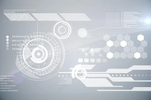 Futuristic technology interface 스톡 일러스트