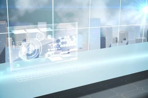 Futuristic technology interface Illustrazione stock