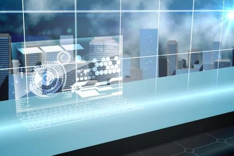 Futuristic technology interface Illustrazione stock