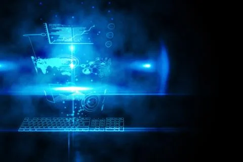 Futuristic technology interface イラスト素材
