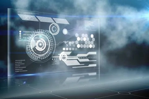 Futuristic technology interface Illustrazione stock