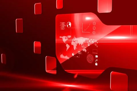 Futuristic technology interface Illustrazione stock
