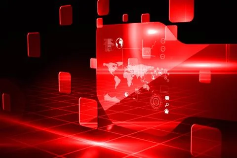 Futuristic technology interface Stock Illustration