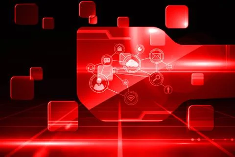 Futuristic technology interface Stockillustratie