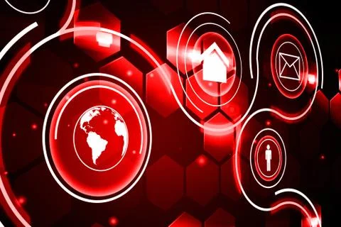 Futuristic technology interface Illustrazione stock