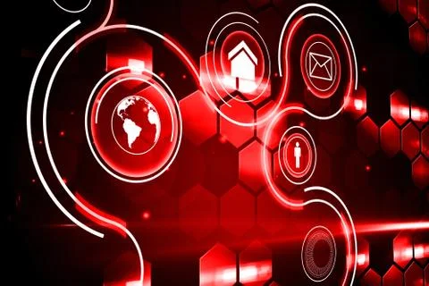 Futuristic technology interface Stock Illustration
