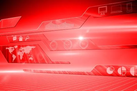 Futuristic technology interface Illustrazione stock