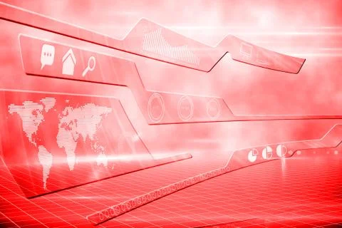 Futuristic technology interface Illustrazione stock