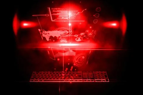 Futuristic technology interface Illustrazione stock