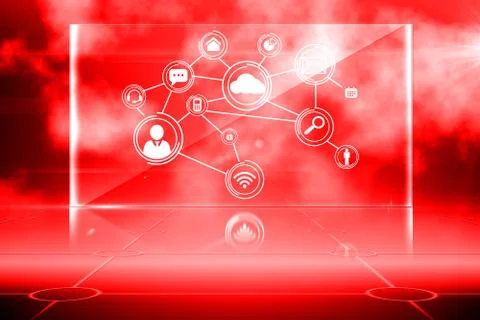 Futuristic technology interface Illustrazione stock