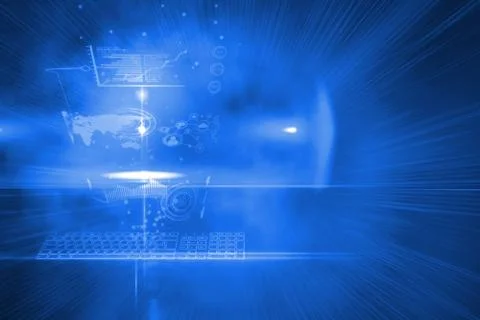 Futuristic technology interface Illustrazione stock