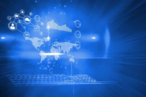 Futuristic technology interface Illustrazione stock