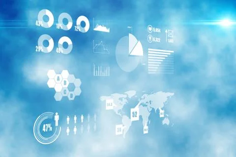 Futuristic technology interface Illustrazione stock