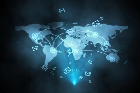 Futuristic technology interface Illustrazione stock