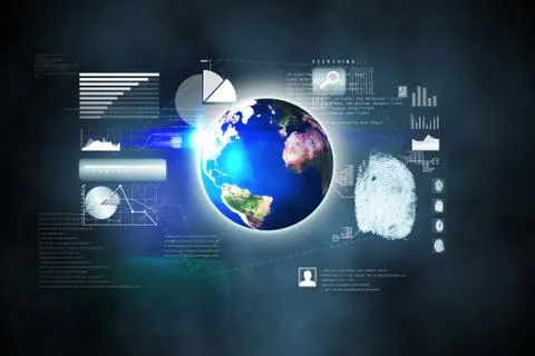 Futuristic technology interface Illustrazione stock