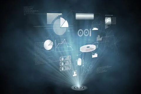 Futuristic technology interface Stockillustratie