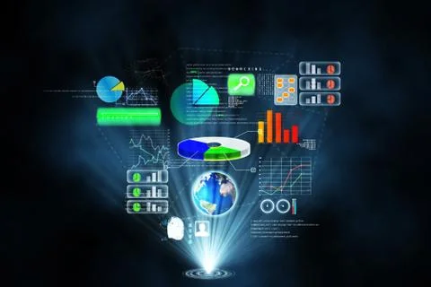 Futuristic technology interface Stockillustratie