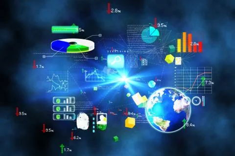 Futuristic technology interface Illustrazione stock