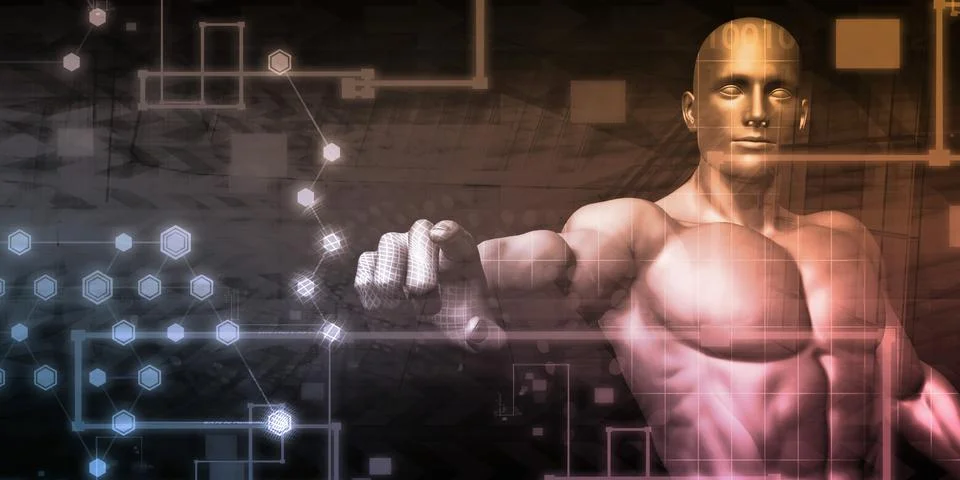 Futuristic Technology Interface Stock Illustration