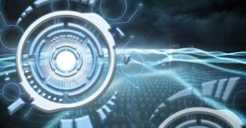 Futuristic technology interface Stockillustratie