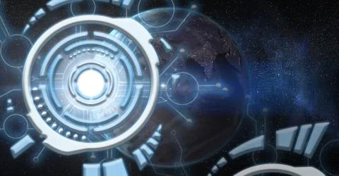 Futuristic technology interface Stock Illustration