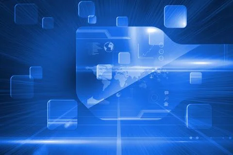 Futuristic technology interface Stock Illustration