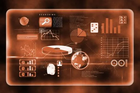 Futuristic technology interface Illustrazione stock