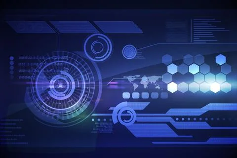 Futuristic technology interface Stock Illustration