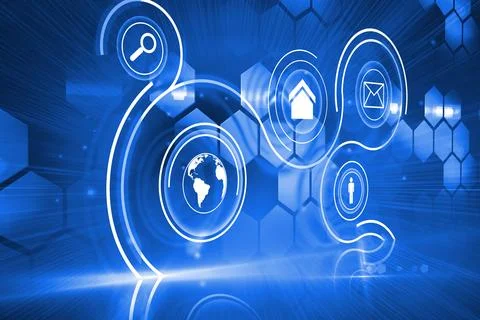 Futuristic technology interface イラスト素材