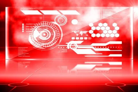 Futuristic technology interface Stock Illustration