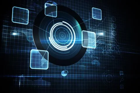 Futuristic technology interface イラスト素材