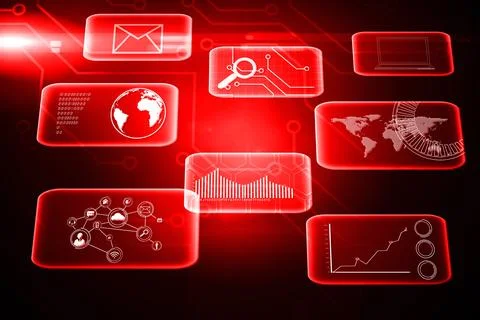 Futuristic technology interface Stock Illustration