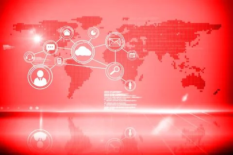 Futuristic technology interface Stock Illustration