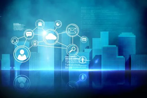 Futuristic technology interface Stock Illustration