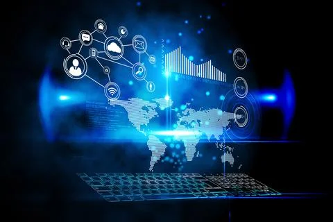 Futuristic technology interface Stock Illustration