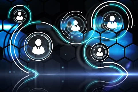Futuristic technology interface 스톡 일러스트