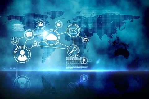 Futuristic technology interface Illustrazione stock