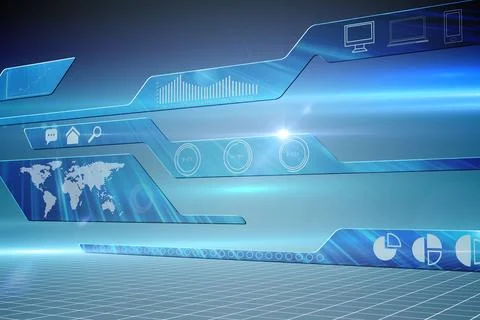 Futuristic technology interface Stock Illustration