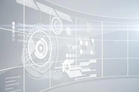 Futuristic technology interface Illustrazione stock