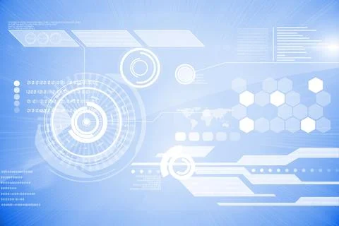 Futuristic technology interface Illustrazione stock