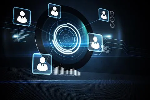 Futuristic technology interface Stock Illustration