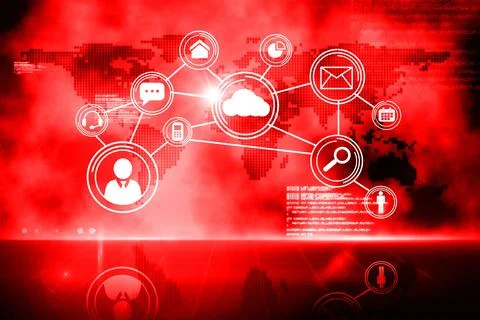 Futuristic technology interface 스톡 일러스트