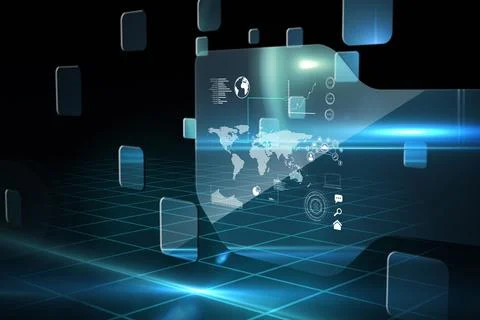 Futuristic technology interface Illustrazione stock