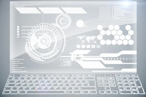 Futuristic technology interface Stock Illustration