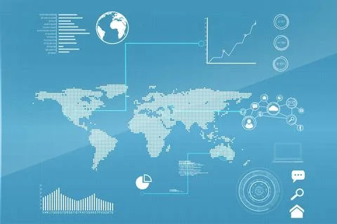 Futuristic technology interface Illustrazione stock