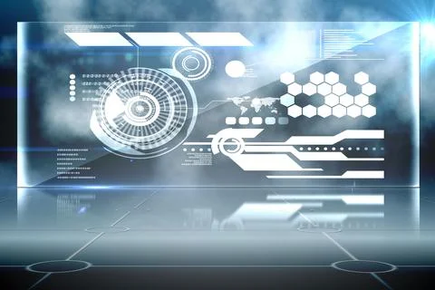Futuristic technology interface イラスト素材