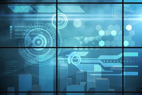 Futuristic technology interface イラスト素材