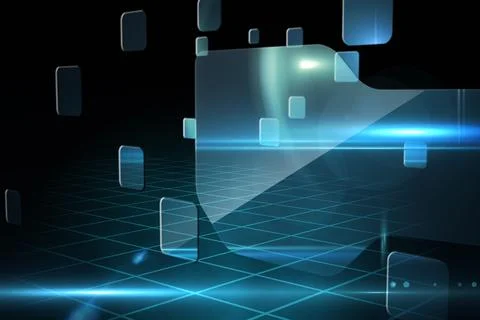 Futuristic technology interface 스톡 일러스트